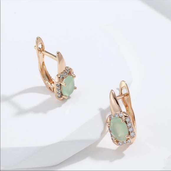 ❤️Rose gold plated Zircon drop earrings - Picture 5 of 5